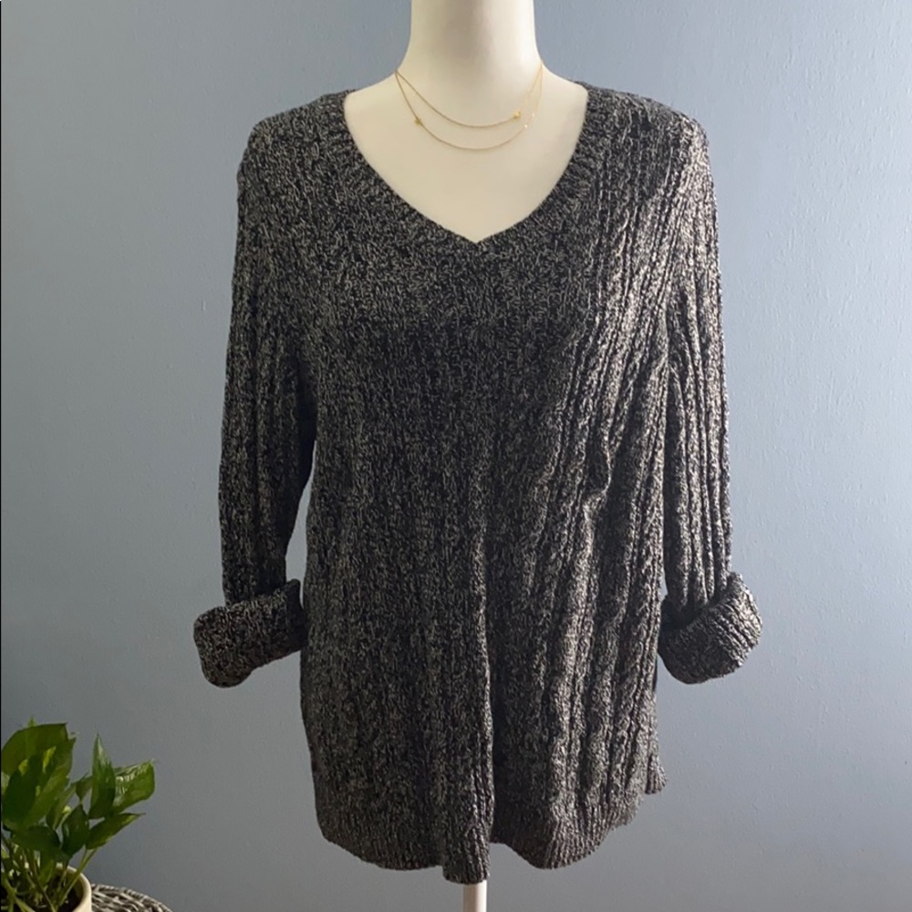 Croft & Barrow 100% Cotton V-Neck Sweater